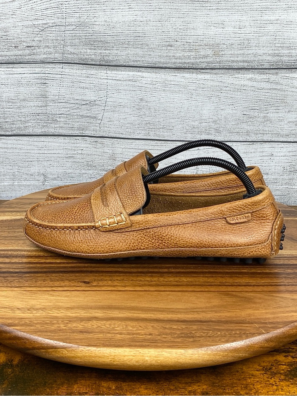 Cole Haan Grant Canoe Penny Loafer Moc Toe Drivers Tan Leather Men’s Size 8.5 M